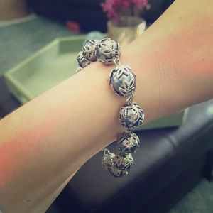 Silver Lace Overlay bracelet